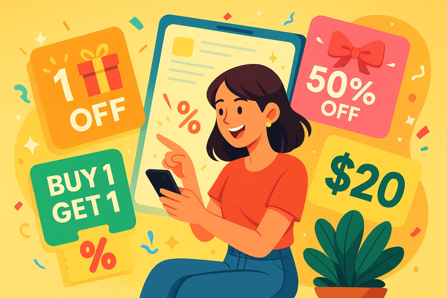 AI 優惠券生成示意